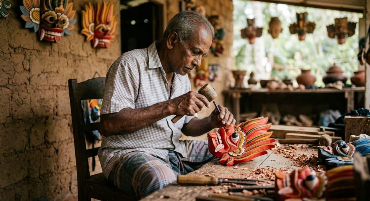 Handicrafts & Wood Carvings — Sri Lanka souvenir shopping with Roveo Tours
